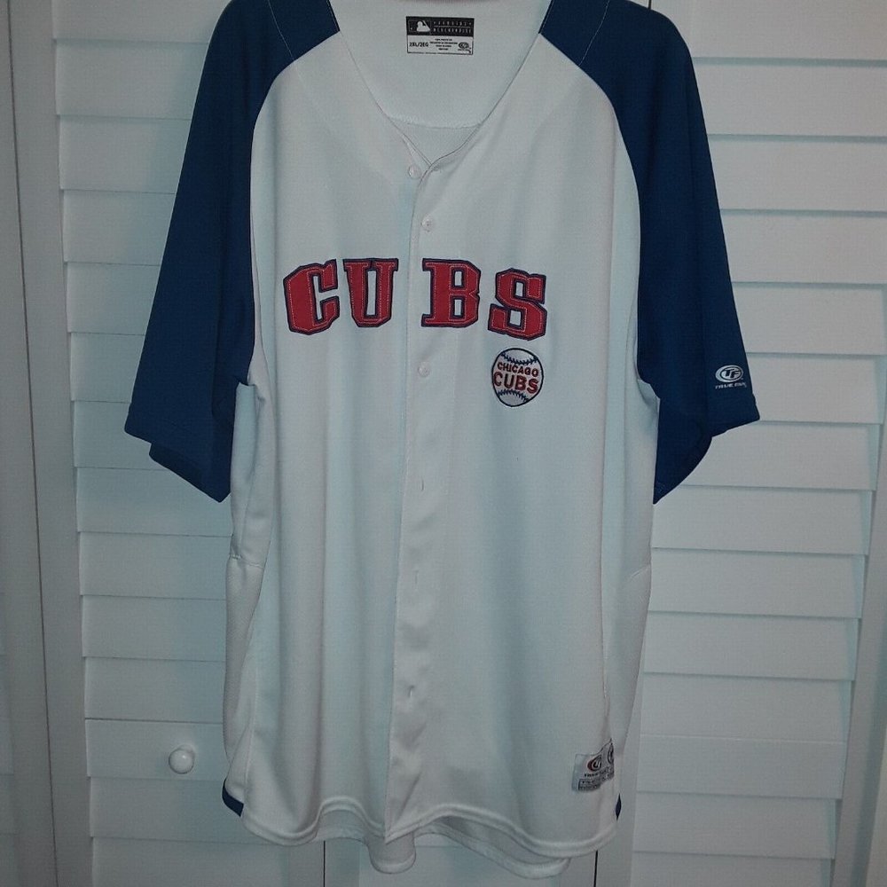 Chicago Cubs True Fan MLB Genuine Merch, Baseball Jersey, Men's Size XXL, VGUC
